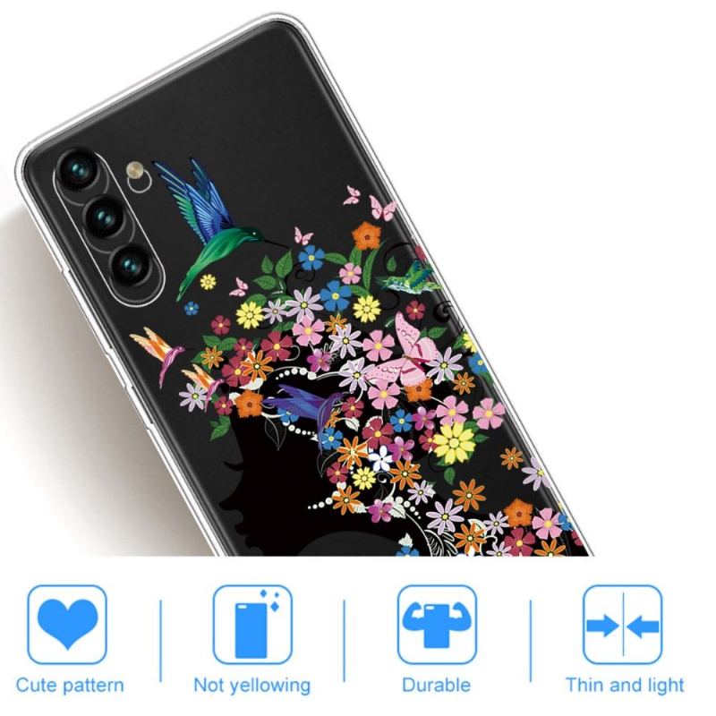 Skal För Samsung Galaxy A13 5G Kolibriblommor