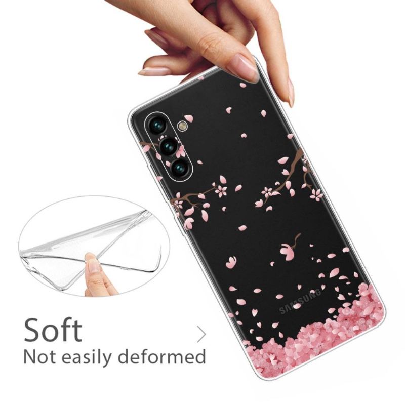 Skal För Samsung Galaxy A13 5G Rosa Blommor