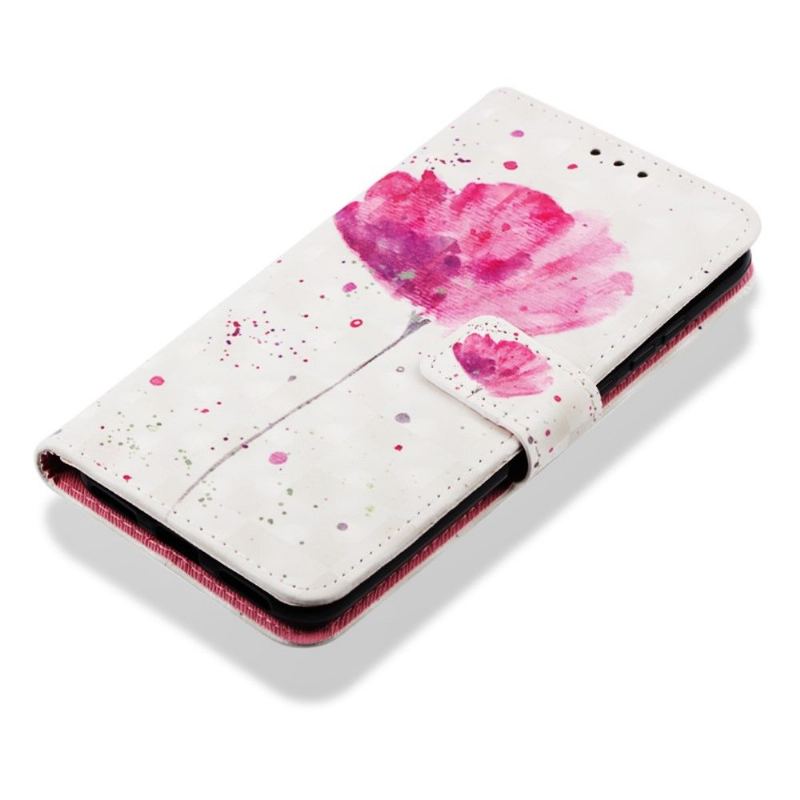 Fodral För Huawei Y6 2019 Hemming Med Kedjar Rosa Blomma