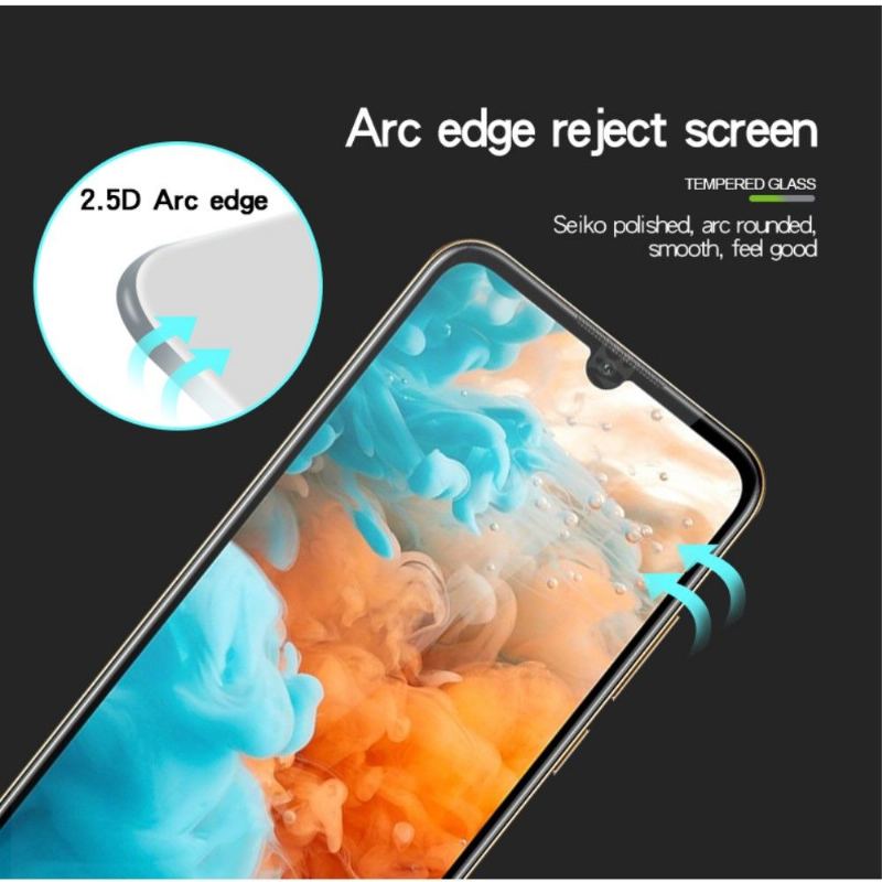 Huawei Y6 2019 - Skärmskydd Av Härdat Glas I Full Storlek - Svart