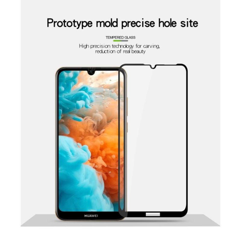 Huawei Y6 2019 - Skärmskydd Av Härdat Glas I Full Storlek - Svart