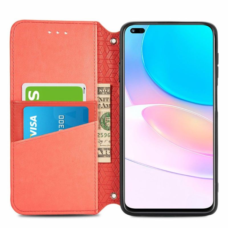 Läderfodral För Honor 50 Lite / Huawei Nova 8i Folio-fodral Flip Chic Mandala
