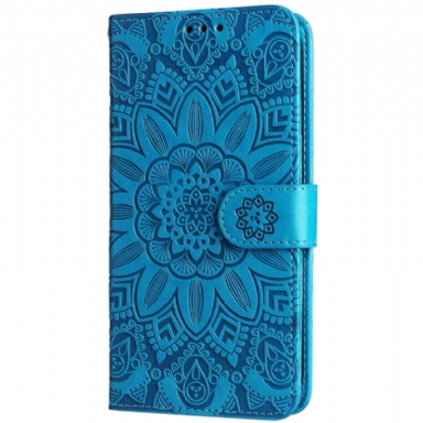 Läderfodral Oneplus 12r Telefonfodral Splendid Mandala Med Rem