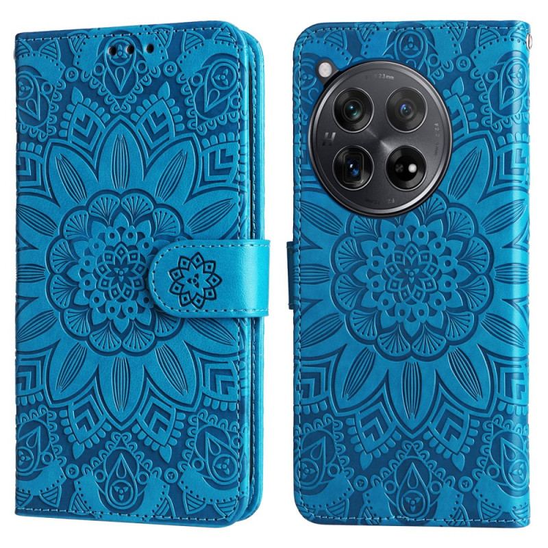 Läderfodral Oneplus 12r Telefonfodral Splendid Mandala Med Rem