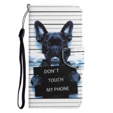 Fodral Samsung Galaxy A14 / A14 5G Med Kedjar Hund Rör Inte Med Lanyard