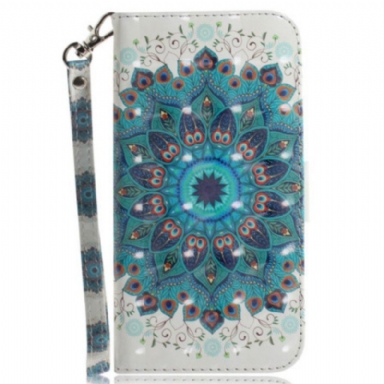 Folio-fodral Samsung Galaxy A14 / A14 5G Med Kedjar Strappy Mandala