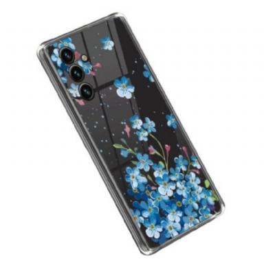 Mobilskal Samsung Galaxy A14 / A14 5G Sömlösa Blå Blommor