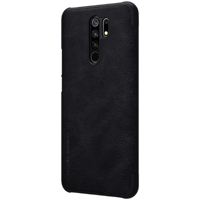 Folio-fodral För Xiaomi Redmi 9 Fallskydd Lädereffekt I Qin-serien