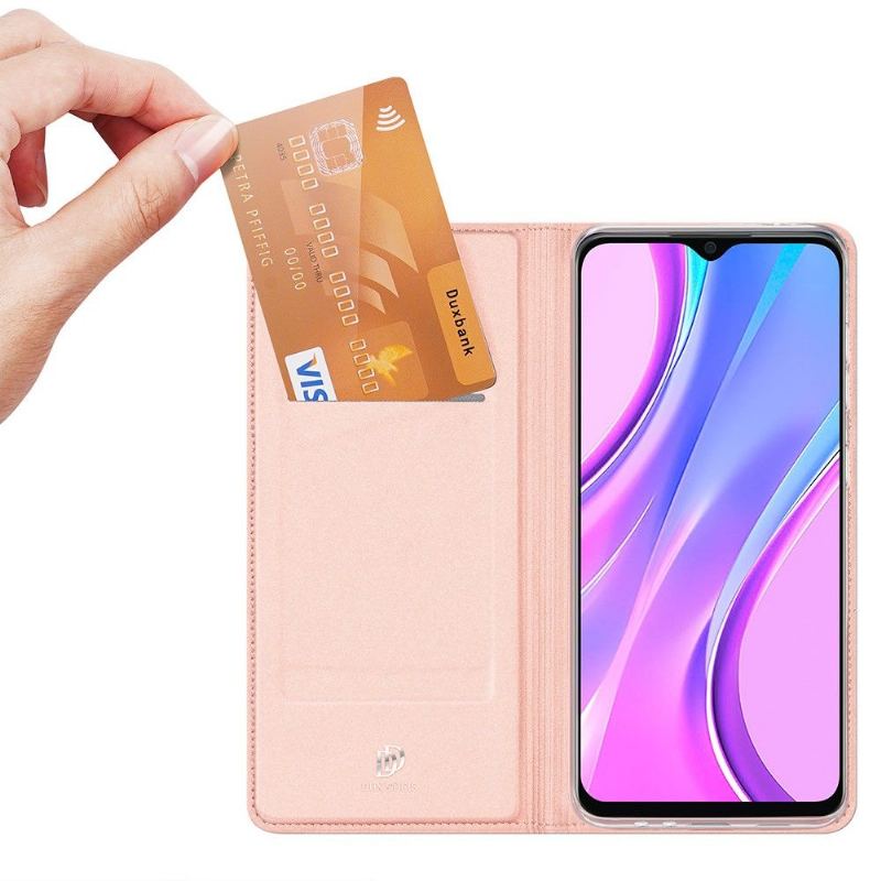 Folio-fodral För Xiaomi Redmi 9 Fallskydd Satinbeläggning