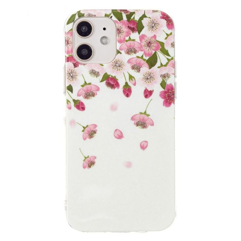 Skal För iPhone 12 Mini Fluorescerande Blommor