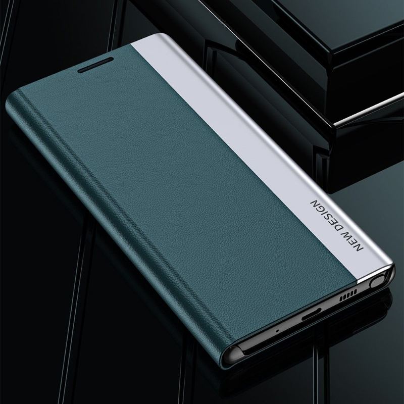 Fodral Case För Xiaomi Redmi Note 10 4G / Note 10S Business Lädereffektmagnet