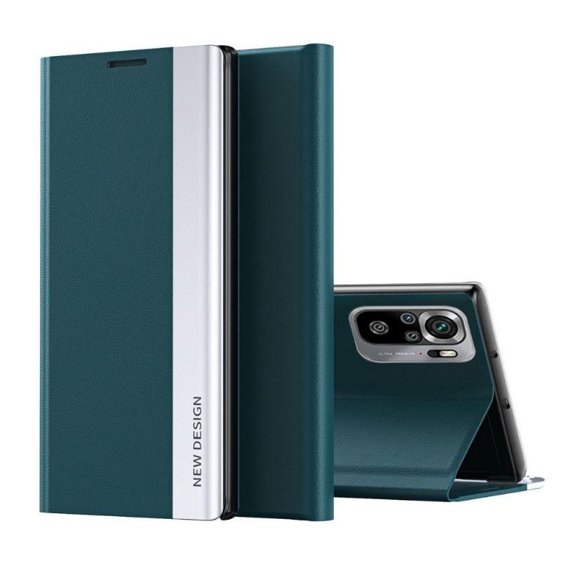 Fodral Case För Xiaomi Redmi Note 10 4G / Note 10S Business Lädereffektmagnet