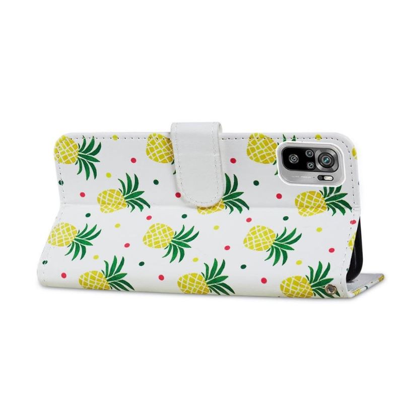 Fodral För Xiaomi Redmi Note 10 4G / Note 10S Hemming Ananas