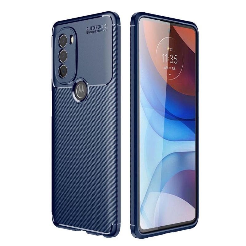 Skal För Motorola Moto G71 5G Bedrijf Kolfiberstil