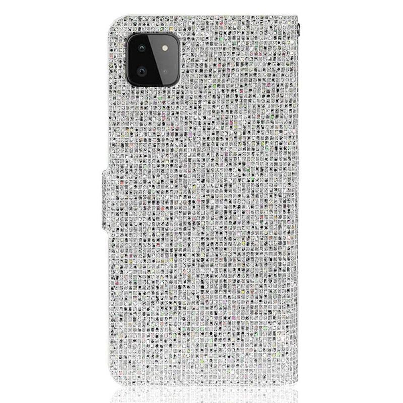 Fodral För Samsung Galaxy A22 5G Glitterkorthållare