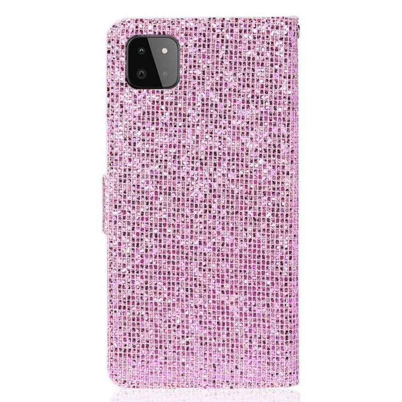 Fodral För Samsung Galaxy A22 5G Glitterkorthållare