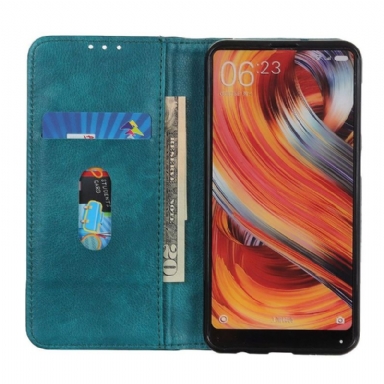 Fodral För Samsung Galaxy A22 5G Hemming Folio-fodral Sylvester Konstläder