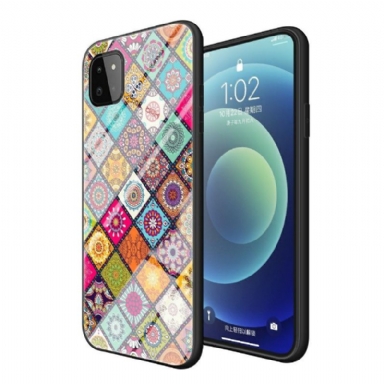 Mobilskal För Samsung Galaxy A22 5G Mandala Kalejdoskop Med Stativ