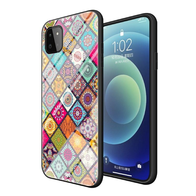 Mobilskal För Samsung Galaxy A22 5G Mandala Kalejdoskop Med Stativ