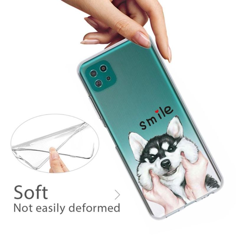 Skal För Samsung Galaxy A22 5G Hemming Smile Dog