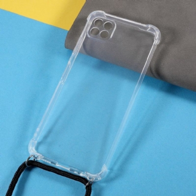 Skal För Samsung Galaxy A22 5G Transparent Med Sladd