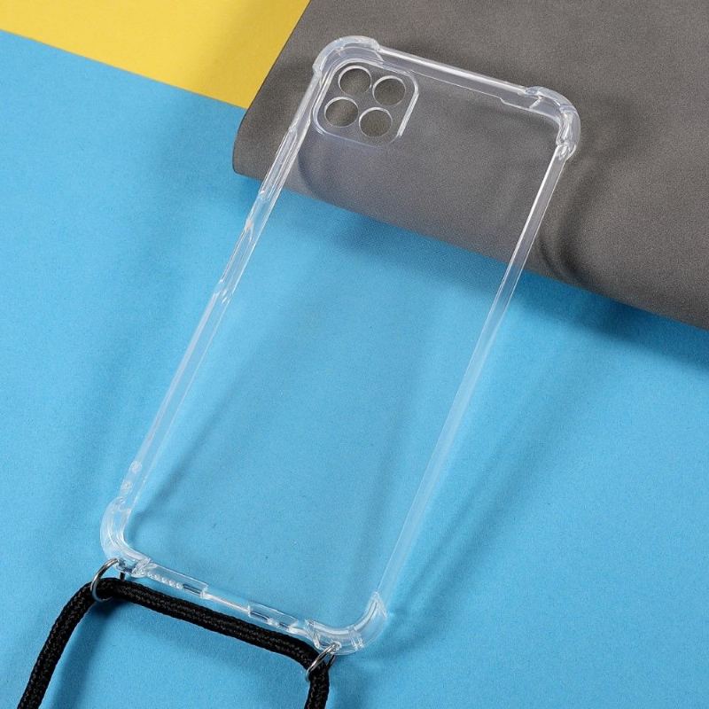 Skal För Samsung Galaxy A22 5G Transparent Med Sladd