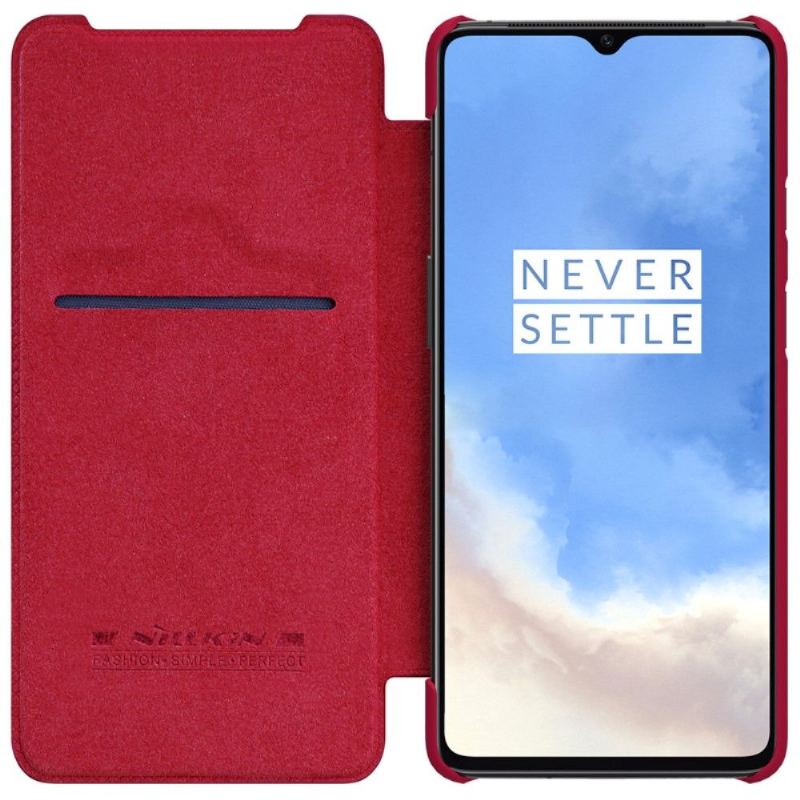 Fodral För OnePlus 7T Nillkin Qin Konstläder