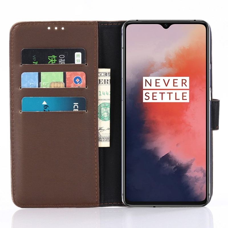 Läderfodral För OnePlus 7T Retro Konstläder