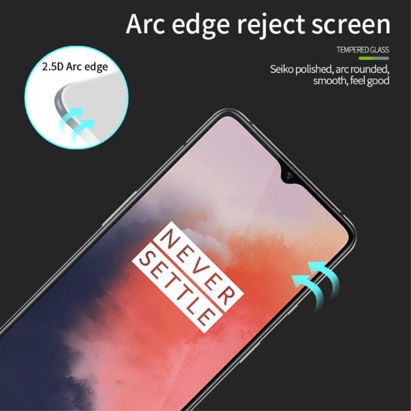 Oneplus 7T - Skärmskydd I Härdat Glas I Full Storlek