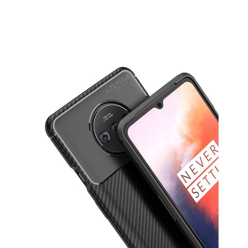 Skal För OnePlus 7T Fallskydd Gel Carbon Fiber Style