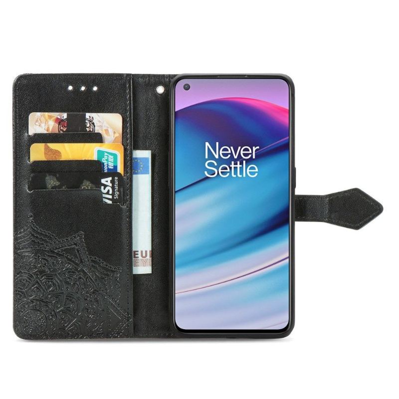 Fodral För OnePlus Nord CE 5G Mandala Relief I Konstläder
