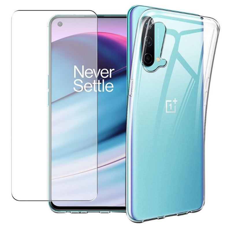 Skal För OnePlus Nord CE 5G Skyddsfodral + Skärmskydd I Härdat Glas