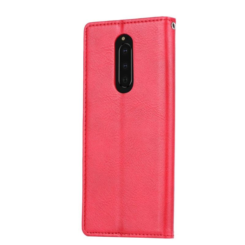 Fodral Case För Sony Xperia 1 Stativfodral Läderkorthållare