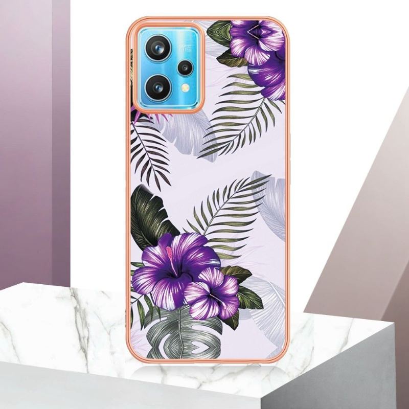 Skal För Realme 9 Pro Plus Bedrijf Exotiska Blommor