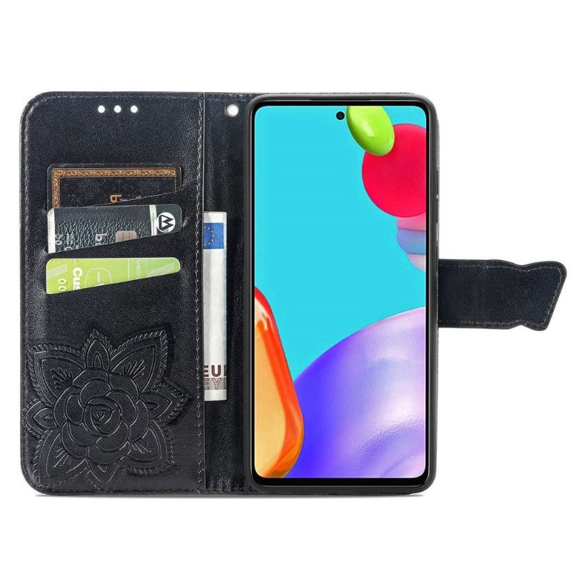 Fodral Case För Samsung Galaxy A72 4G / A72 5G Fallskydd Relieffjäril