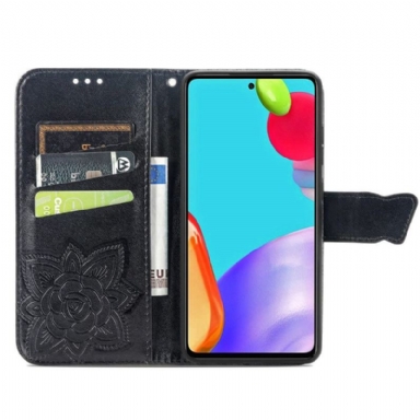 Fodral Case För Samsung Galaxy A72 4G / A72 5G Fallskydd Relieffjäril