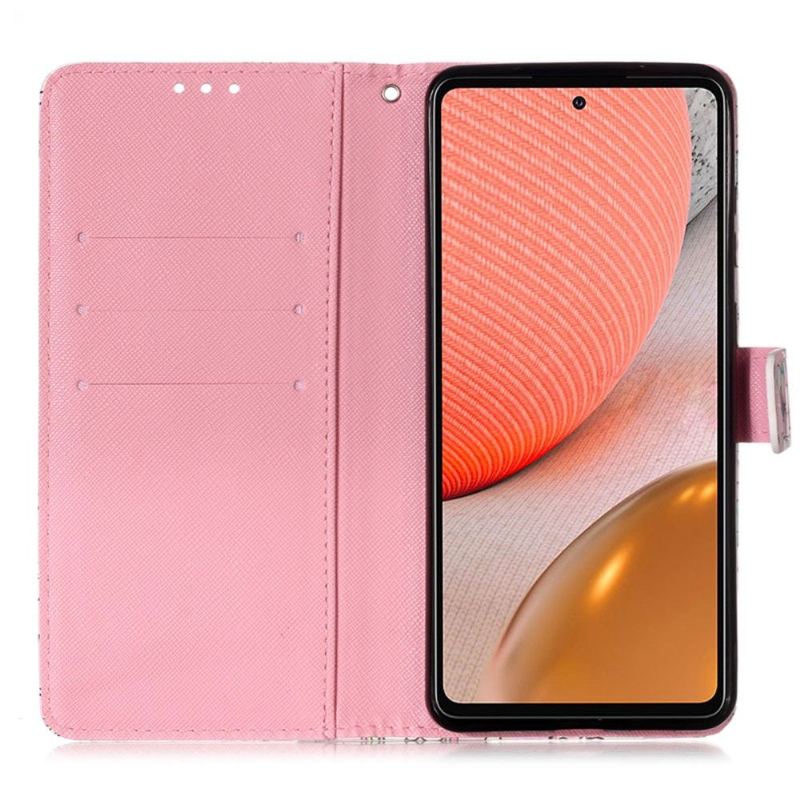 Fodral För Samsung Galaxy A72 4G / A72 5G Hemming Romanska Fjärilar