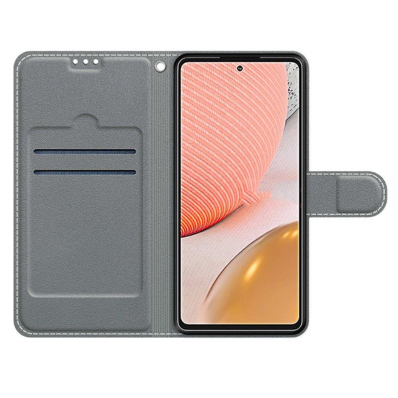 Fodral För Samsung Galaxy A72 4G / A72 5G Lila Fjäril