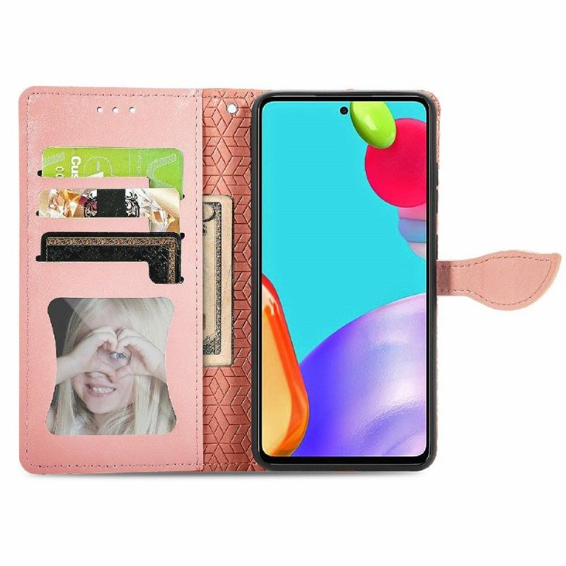 Folio-fodral För Samsung Galaxy A72 4G / A72 5G Mandalablad