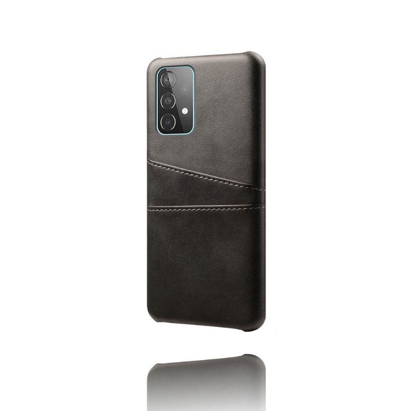 Skal För Samsung Galaxy A72 4G / A72 5G Melody Leather Effekt Korthållare