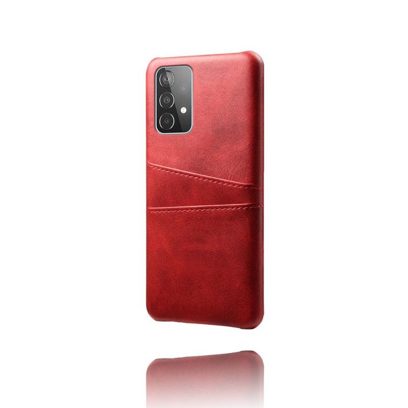 Skal För Samsung Galaxy A72 4G / A72 5G Melody Leather Effekt Korthållare