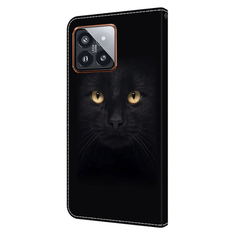 Fodral För Xiaomi 14 Pro Svart Katt