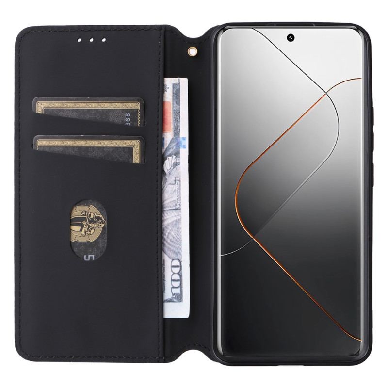 Folio-fodral Xiaomi 14 Pro 3d-kuber