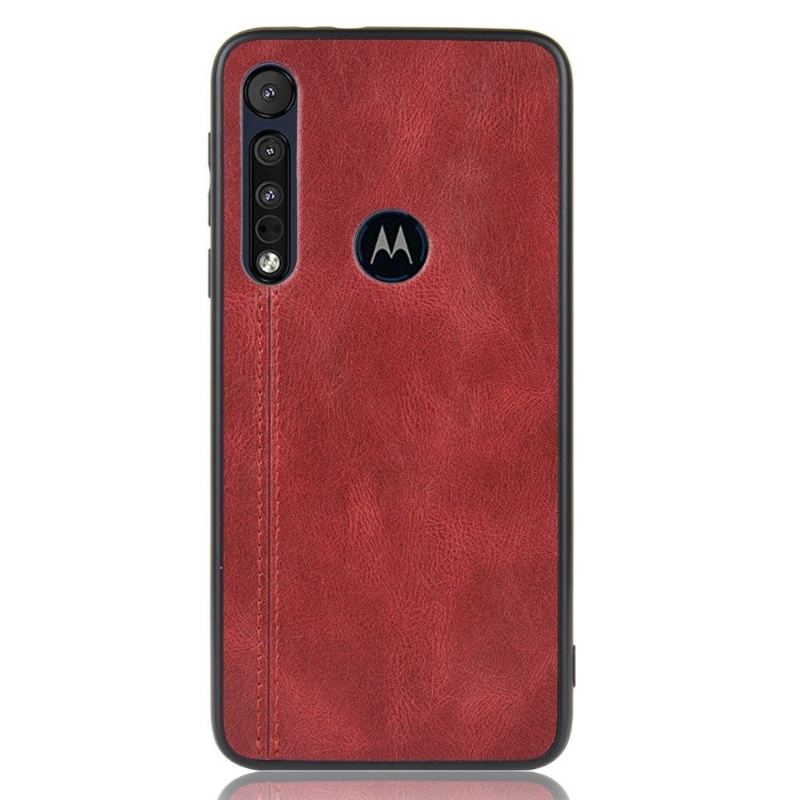 Skal För Motorola Moto G8 Plus Lädereffekt