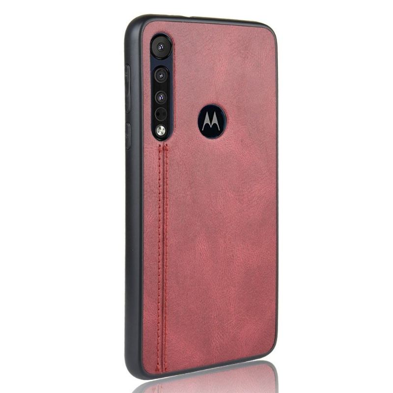 Skal För Motorola Moto G8 Plus Lädereffekt