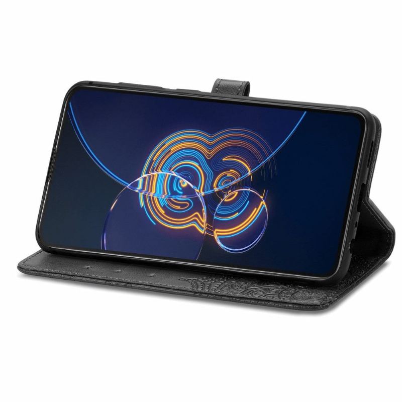 Fodral För Asus Zenfone 8 Flip Folio-fodral Mandala Relief I Konstläder