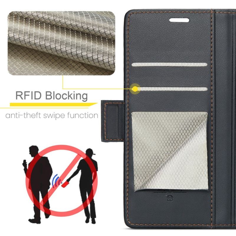 Läderfodral Poco C65 Telefonfodral Med Caseme Rfid-blockering