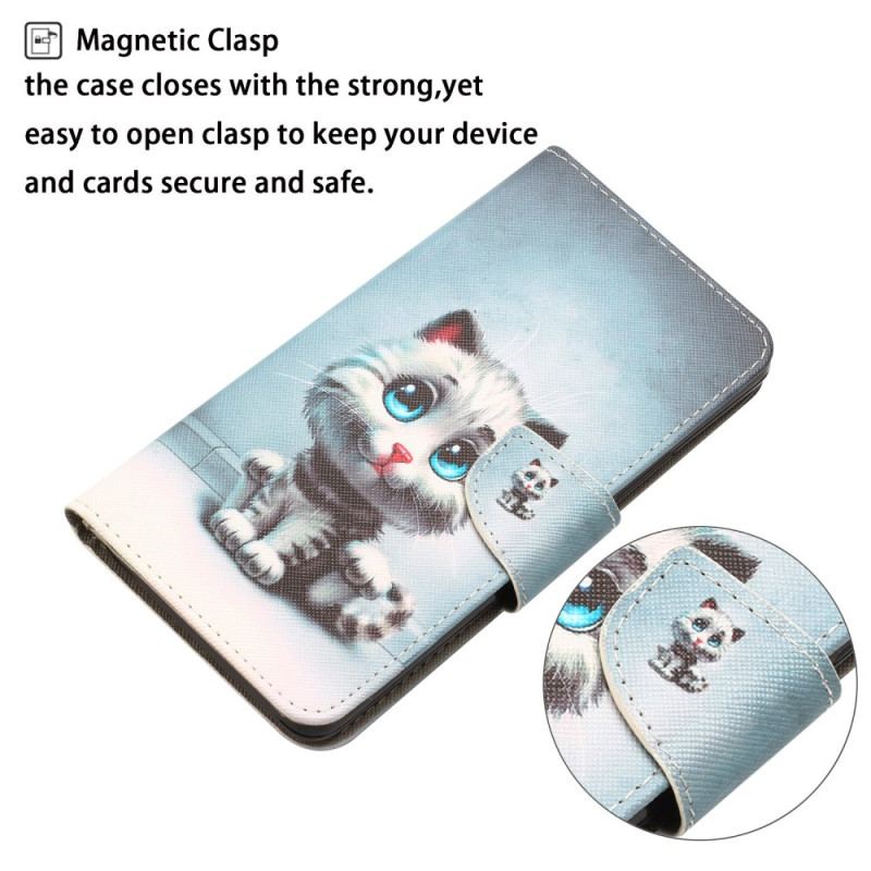 Skyddsfodral Poco C65 Blue Eyed Cat Med Rem