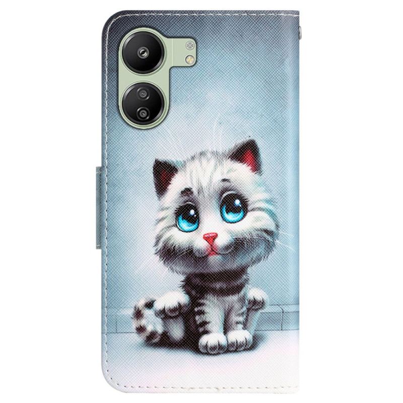 Skyddsfodral Poco C65 Blue Eyed Cat Med Rem