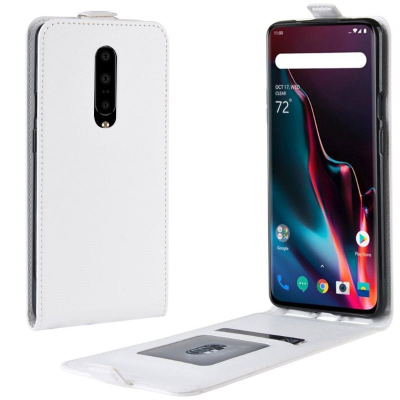 Fodral Case För OnePlus 7 Pro Folio-fodral Vertikal Konstläder